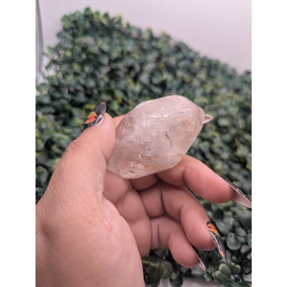 Enhydro Garden Quartz large moving bubble black sediment freeform crystal nature - Picture 3 of 4